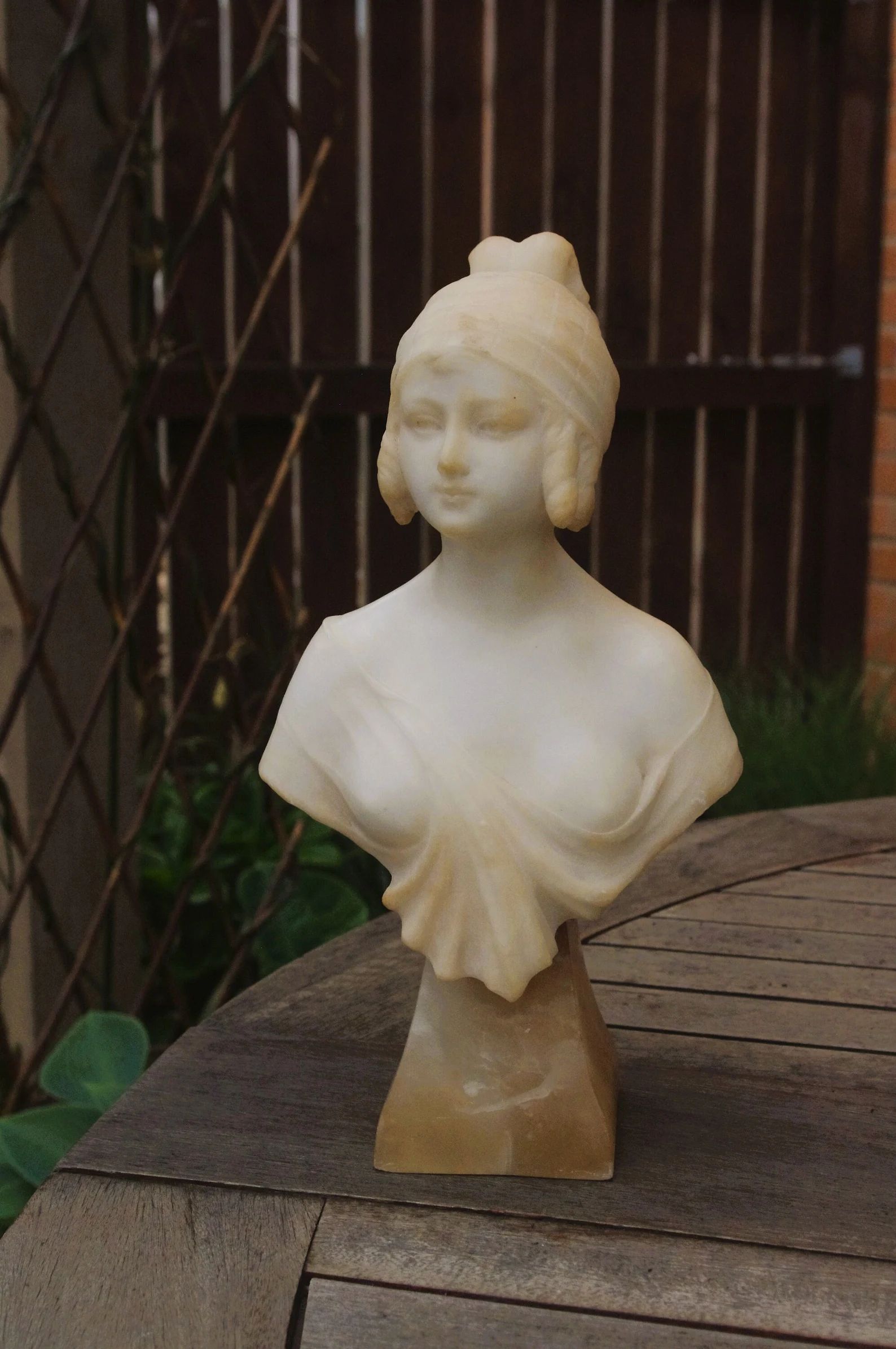 Late Nineteen Century French Alabaster Bust Of Girl | Etsy (US)