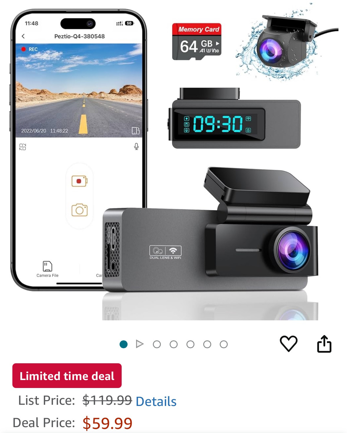 This is the dashcam I use. I LOVE IT! Has front and back cameras, super easy install and great video quality. 

#LTKHoliday #LTKGiftGuide #LTKSaleAlert