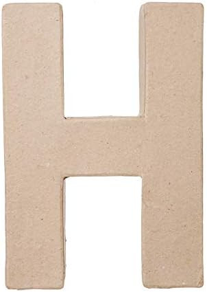 8 X 5 1/2 X 1 IN. MACHE LETTER H | Amazon (US)