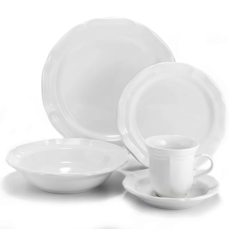 Mikasa French Countryside 5-Piece Place Setting, White | Wayfair North America