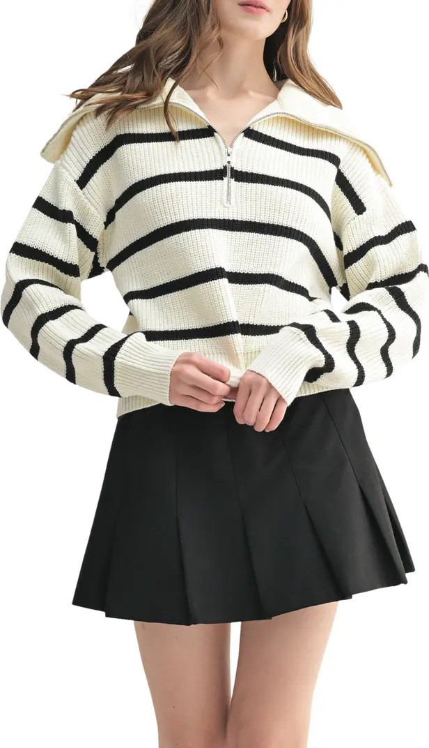 Stripe Half Zip Sweater | Nordstrom
