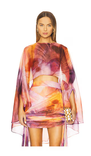 Eni Cape Top in Dandi Print | Revolve Clothing (Global)