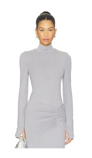 MADISON THE LABEL Tavi Bodysuit in Grey. Taglia M. Also in S. | Revolve Clothing (Global)