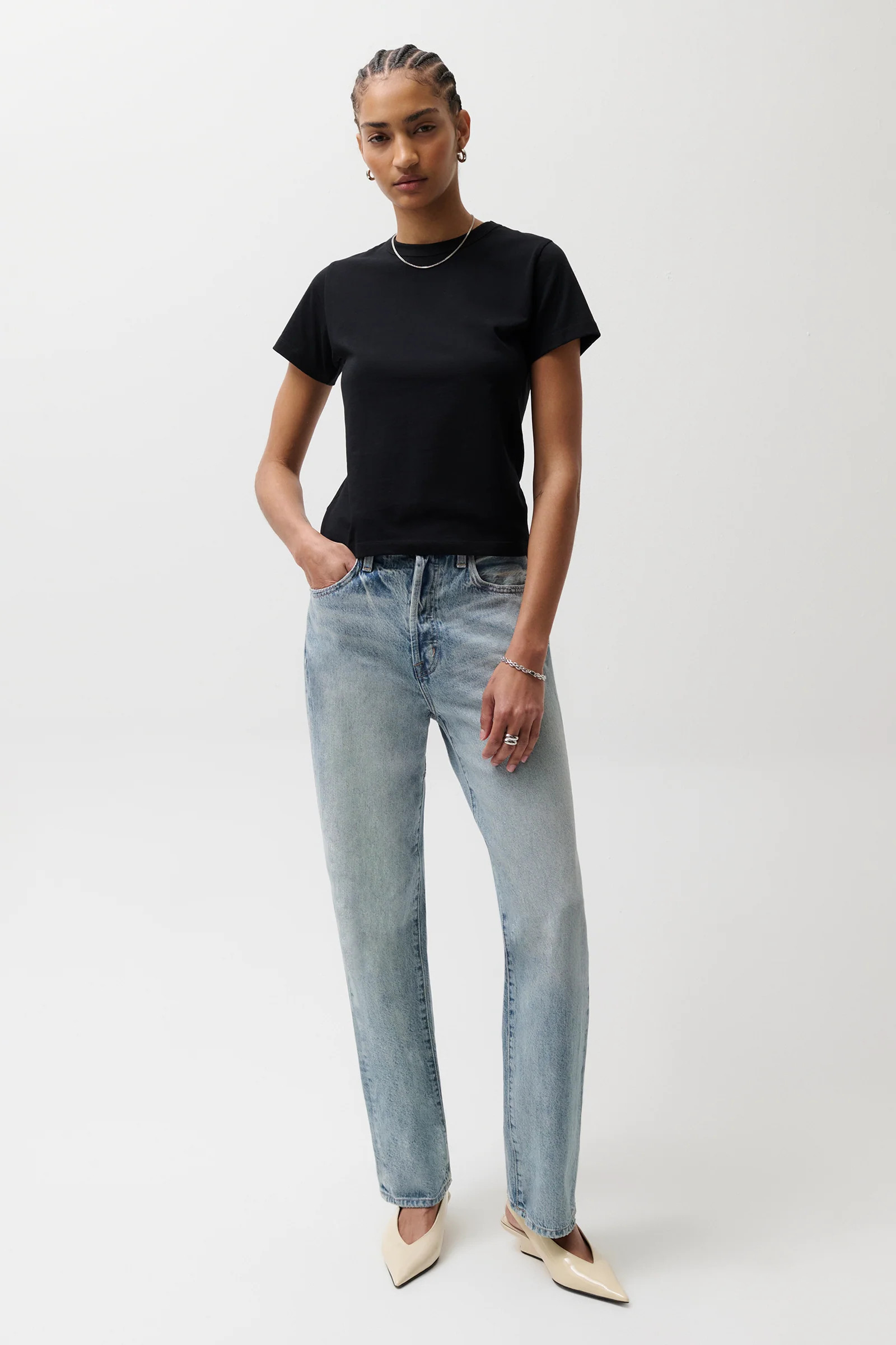 Cassie Super High Rise Straight Jean - Bramble | Pistola Denim