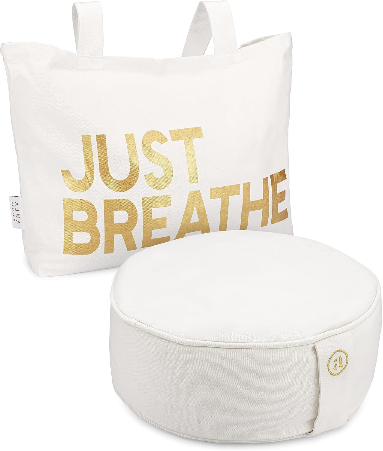 Buckwheat Meditation Cushion Round Zafu Yoga Pillow - Zafu Meditation Cushion Velvet with Zippere... | Amazon (US)