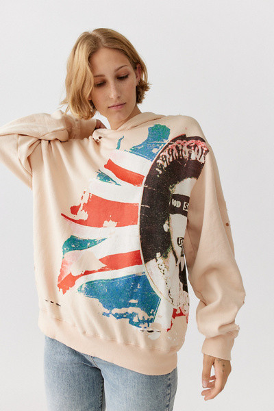 Sex Pistols Oversized Hoodie Sweatshirt | Urban Outfitters (US and RoW)
