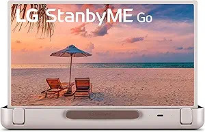 LG 27-Inch StanbyME Go Portable Smart 1080P Touch Screen (27LX5QKNA, 2023 Model), Calming Beige | Amazon (US)