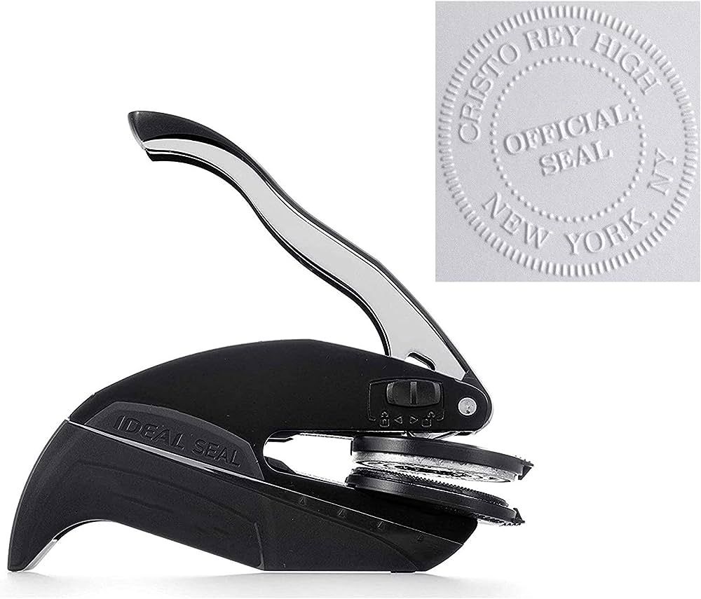 Custom Logo Embosser Seal Stamp Your Own Design Personalized 1 x 5/8" | Amazon (US)