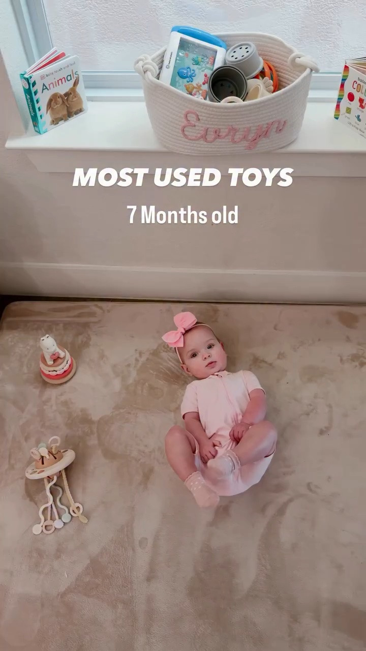The toys that my 7 month old uses the most right now!

🩷

#7months #sevenmonthold #babygirl #babyactivities #babytoys

#LTKBaby #LTKKids