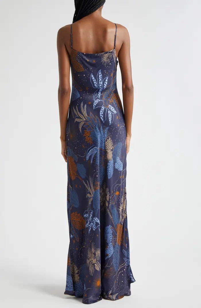 Night Jungle Bias Cut Maxi Slipdres | Nordstrom