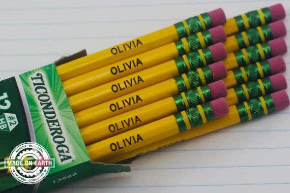Personalized Pencils | 12 Pack | #2 | Engraved | Etsy (US)