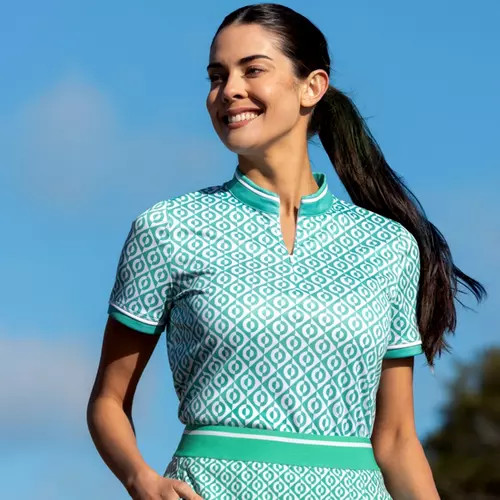 Geo Print Pleat 15" Skort | PGA TOUR Superstore