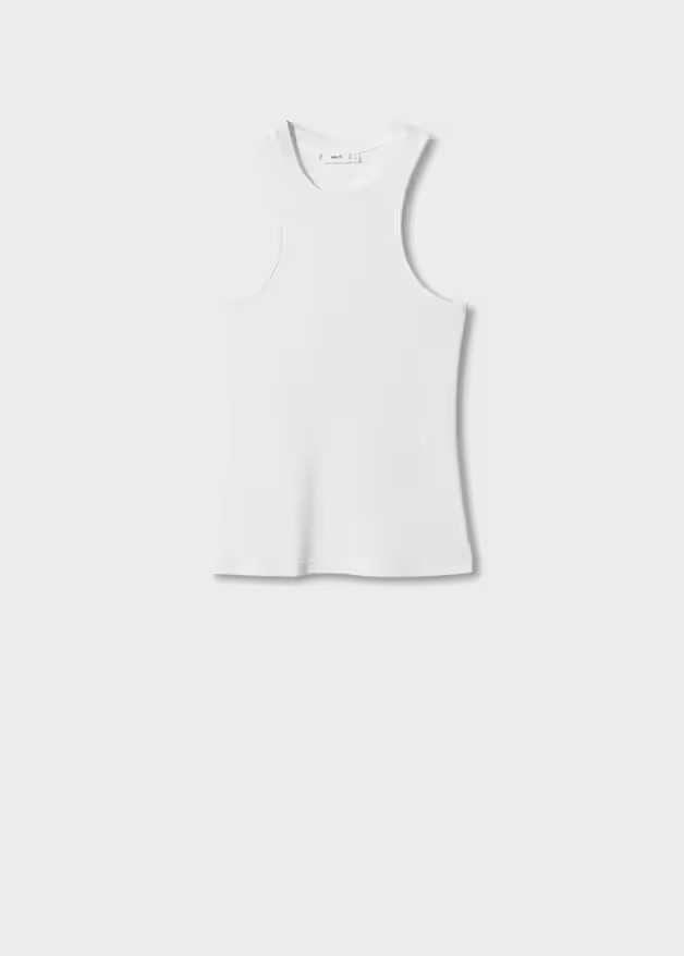 Top bretelles côtelé | MANGO (FR)