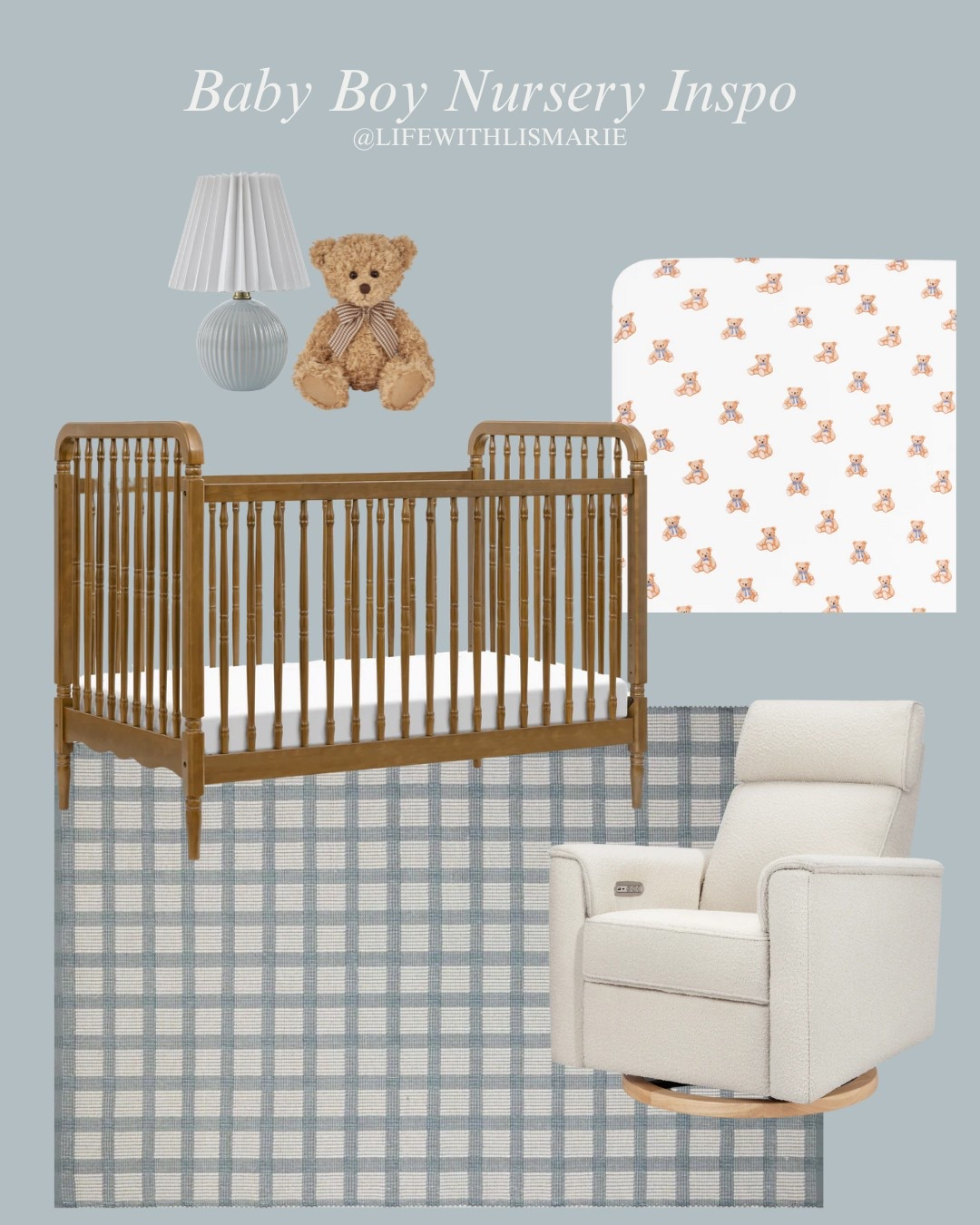 Baby boy teddy bear nursery 

#LTKKids #LTKBaby #LTKHome