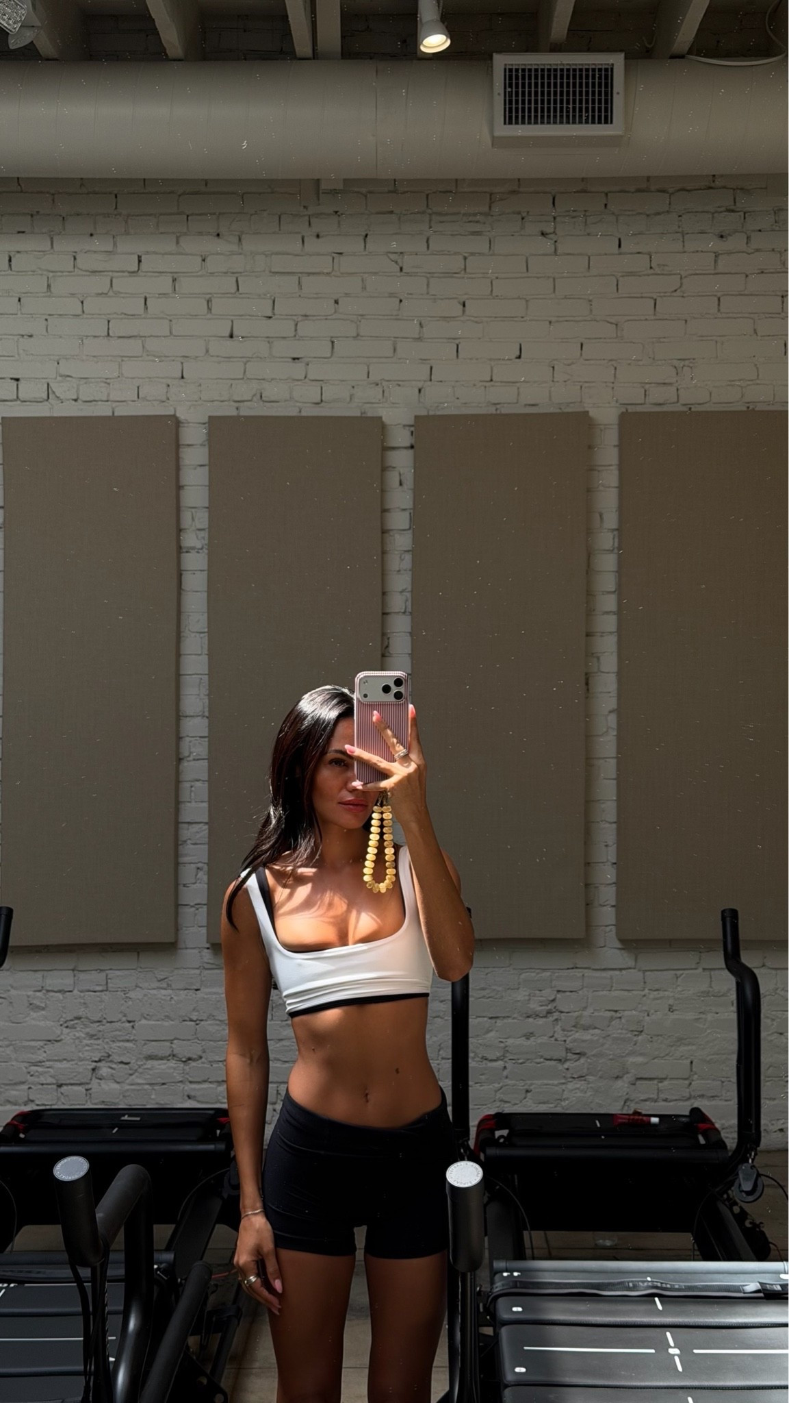 FP movement white bra & black biker shorts

#LTKdayinmylife #LTKgrwm #LTKootd