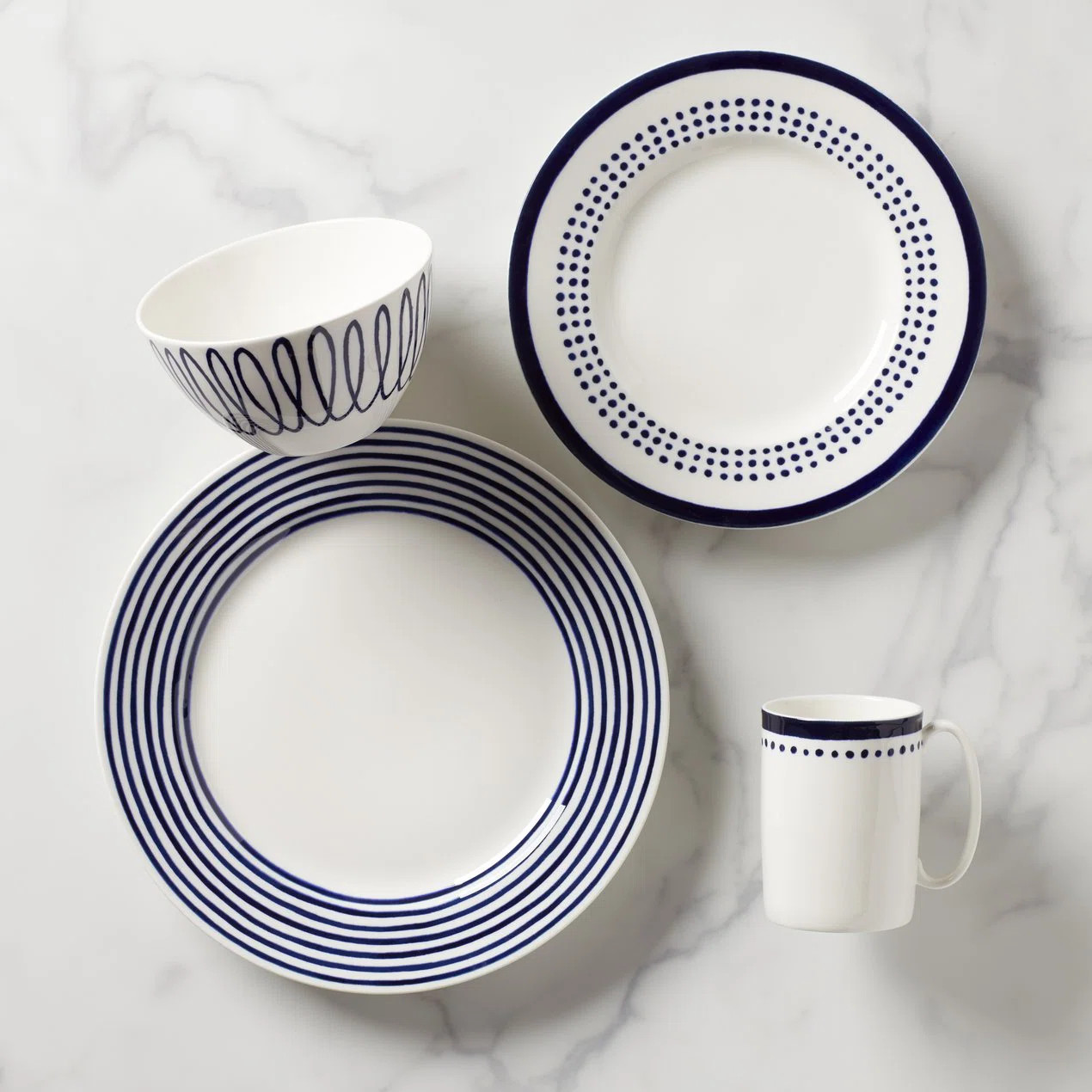 kate spade new york Charlotte Street 4 Piece Place Setting, Service for 1 & Reviews | Wayfair | Wayfair North America
