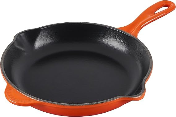 Le Creuset Classic Cast Iron Handle Skillet, 9", Flame | Amazon (US)