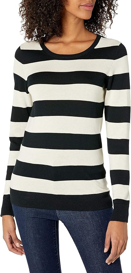 Amazon Essentials Women's Long-Sleeve Lightweight Crewneck Sweater (Available in Plus Size) | Amazon (US)