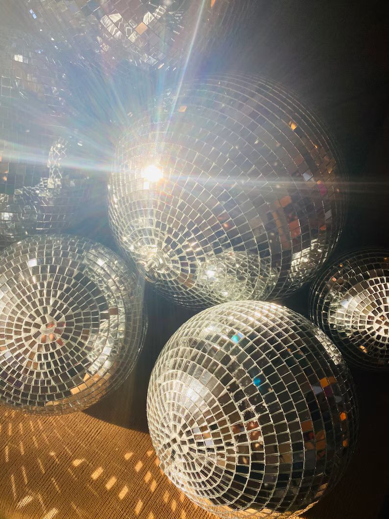 12 Disco Ball Mirror Ball THE ELTON  Large - Etsy | Etsy (US)
