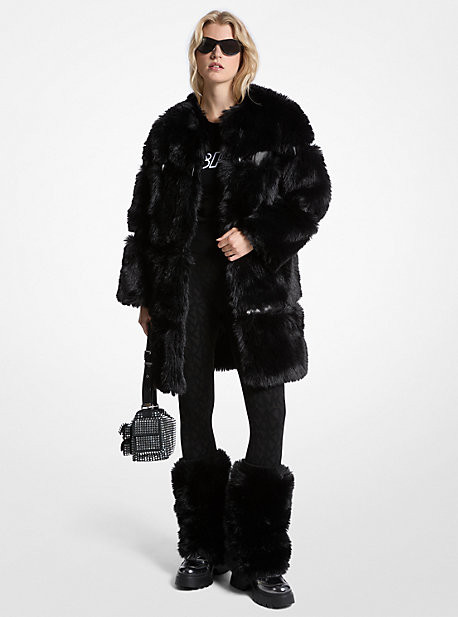 Cropped Faux Fur Jacket | Michael Kors CA