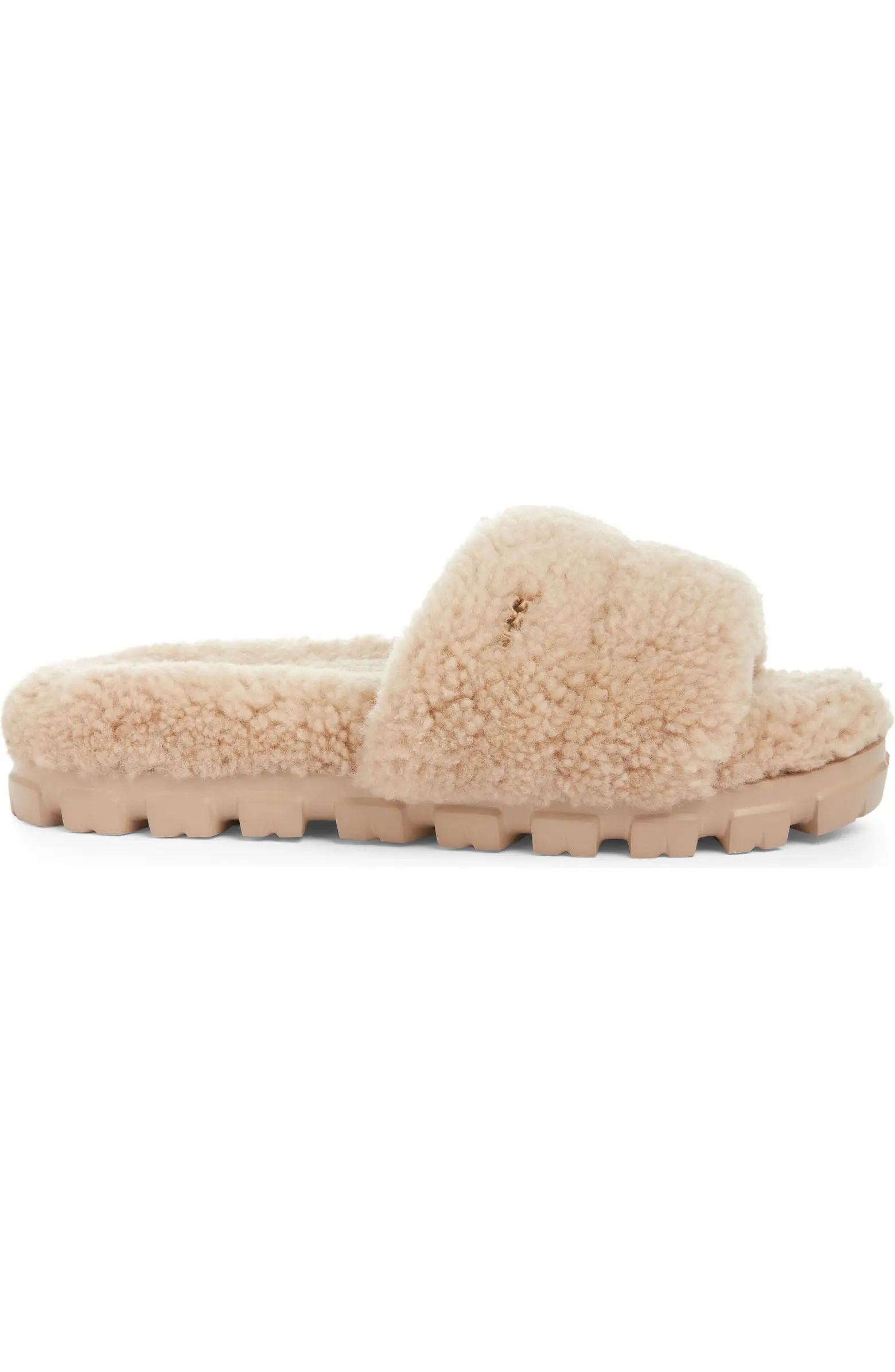 UGG® Cozetta Curly Genuine Shearling Slide Slipper (Women) | Nordstrom | Nordstrom