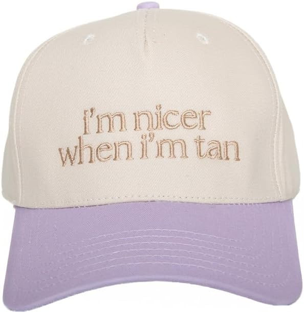 KATYDID I’m Nicer When I’m Tan Vintage Hat - Two-Toned Trucker Hat - Embroidered Vintage Base... | Amazon (US)