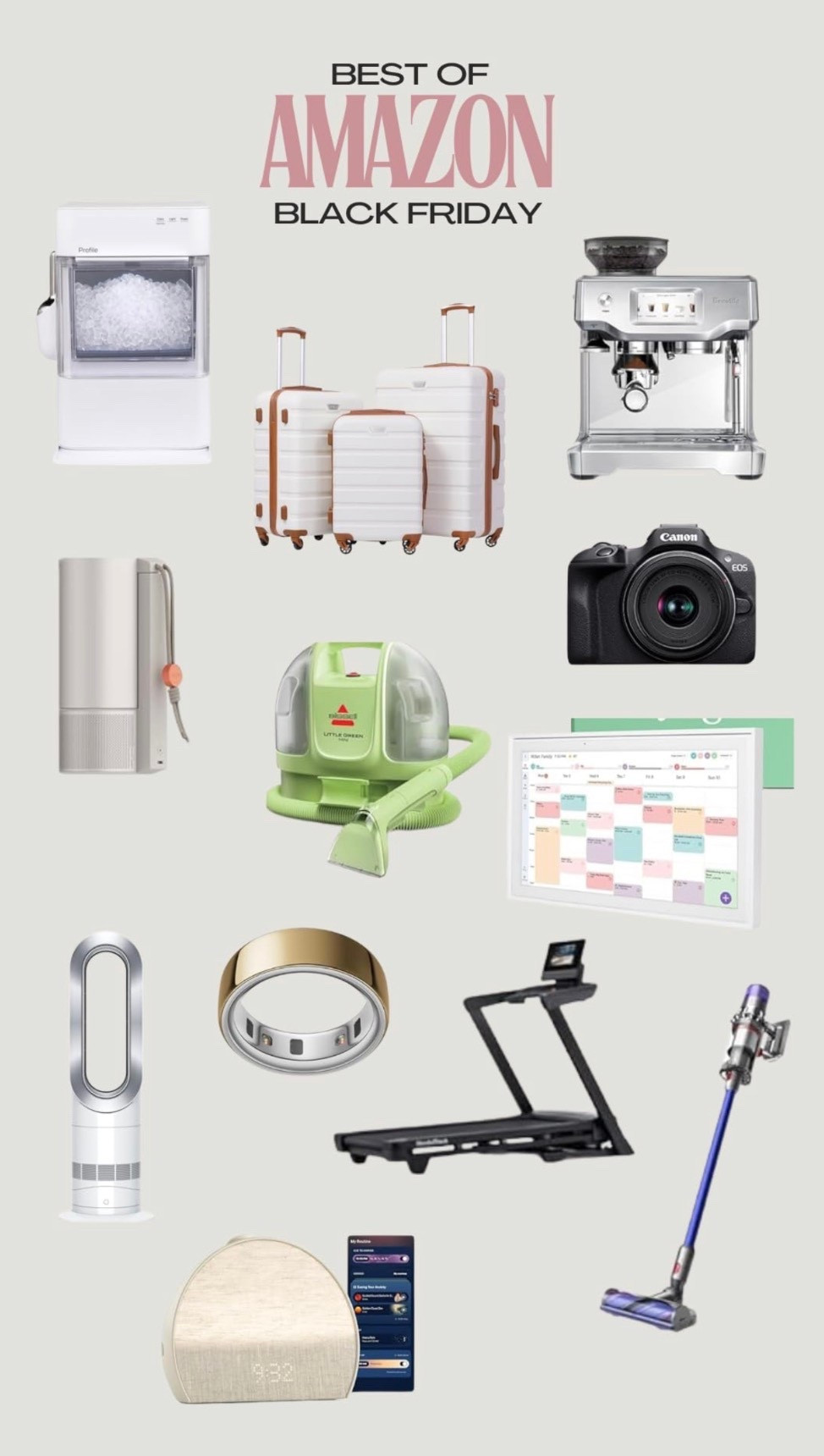 Amazon best of Black Friday deals gifts for her gifts for him gift guide tech fitness home cleaning appliances best deals huge savings prime cyber Monday Dyson Nordictrack breville canon projector best gift guide ideas 

#LTKCyberWeek #LTKHoliday #LTKGiftGuide