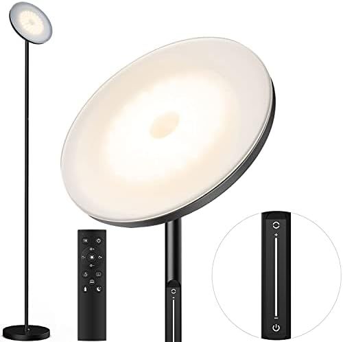 YIOU Floor Lamp, 30W/2400LM Standing Lamp 4 Colors and Stepless Brightness Sky LED Torchiere Floo... | Amazon (US)