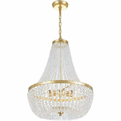 Crystorama Lighting Rylee 6 - Light Chandelier in  Antique Gold | Target
