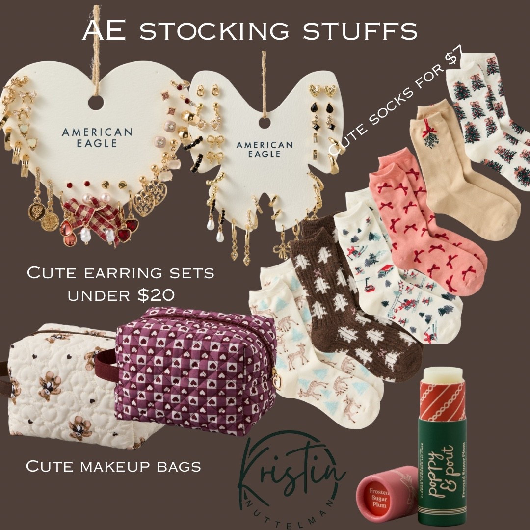 American Eagle right now has some of the cutest stocking ideas for Xmas.  Don’t wait on them!  

#LTKHoliday #LTKGiftGuide #LTKSeasonal