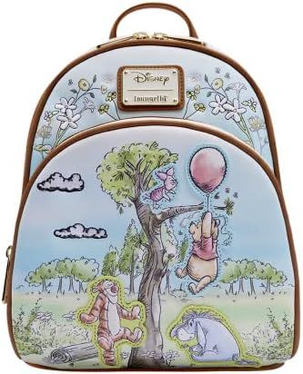 Amazon.com: Loungefly Disney: Winnie The Pooh - Sketch Art Backpack, Amazon Exclusive, Multicolor... | Amazon (US)