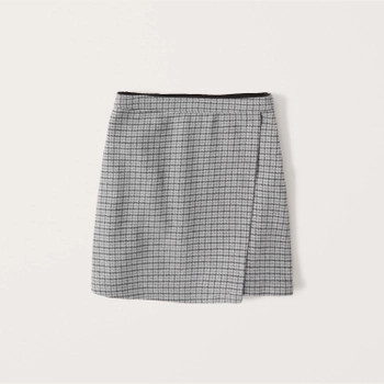 Wrap Plaid Mini Skirt | Abercrombie & Fitch (US)