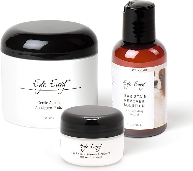 Eye Envy Dog Tear Stain Remover Starter Kit | Tear Stain Essentials in One Kit | 2-Step System | Amazon (US)