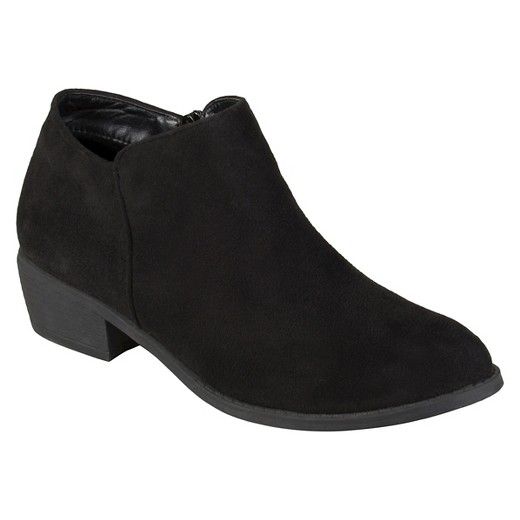 Women's Journee Collection Sun Faux Suede Heeled Booties | Target