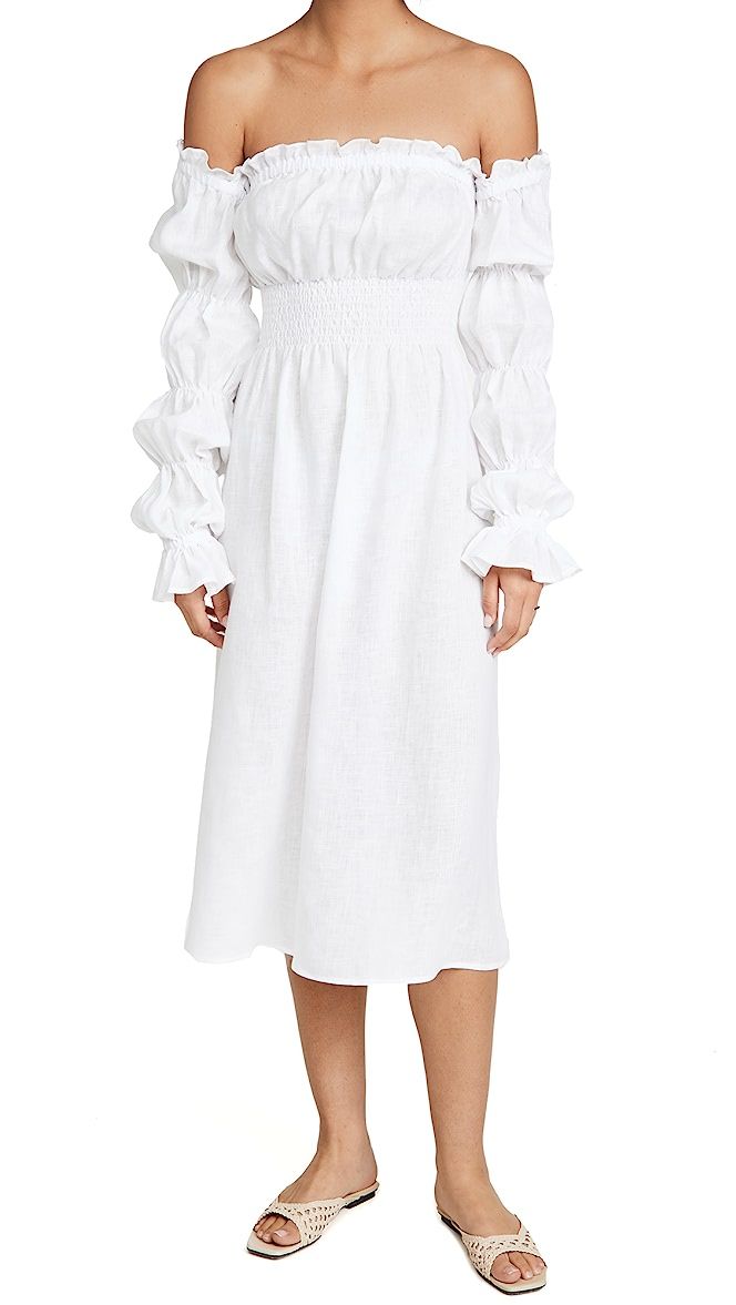 Sleeper
                
            

    Michelin Linen Dress In White | Shopbop