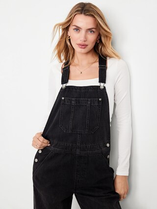 Baggy Wide-Leg Jean Overalls | Old Navy (US)