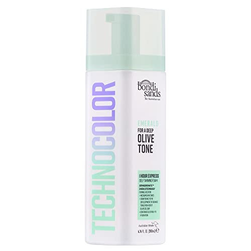 Bondi Sands Technocolor Emerald 1 Hour Express Self Tanning Foam|Best for Medium Skin Tones Looking to Achieve a Deep, Olive Toned Tan|6.76 fl. oz. | Amazon (US)