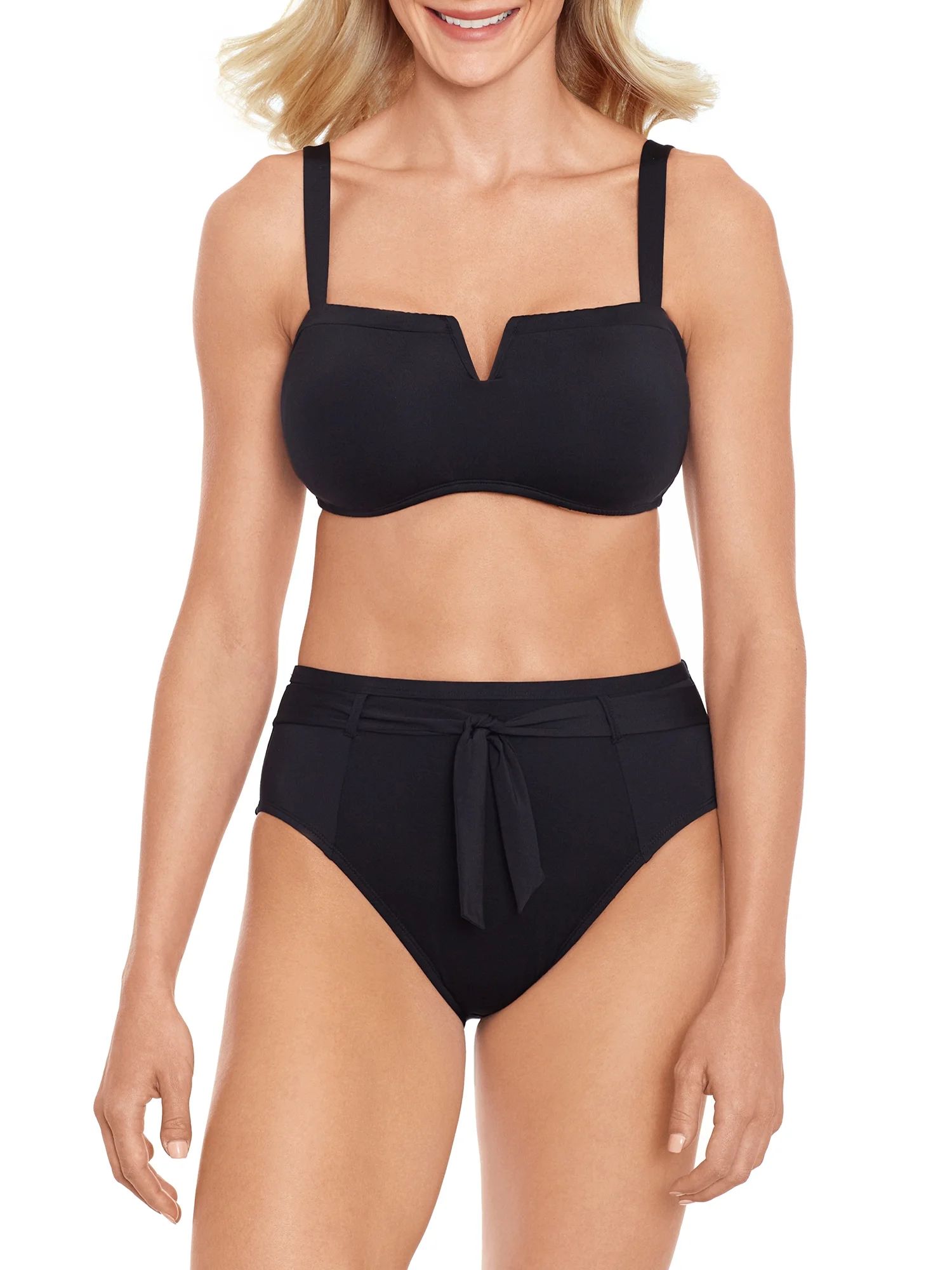 Time and True Women’s and Women’s Plus Elevated Bikini Swimsuit | Walmart (US)