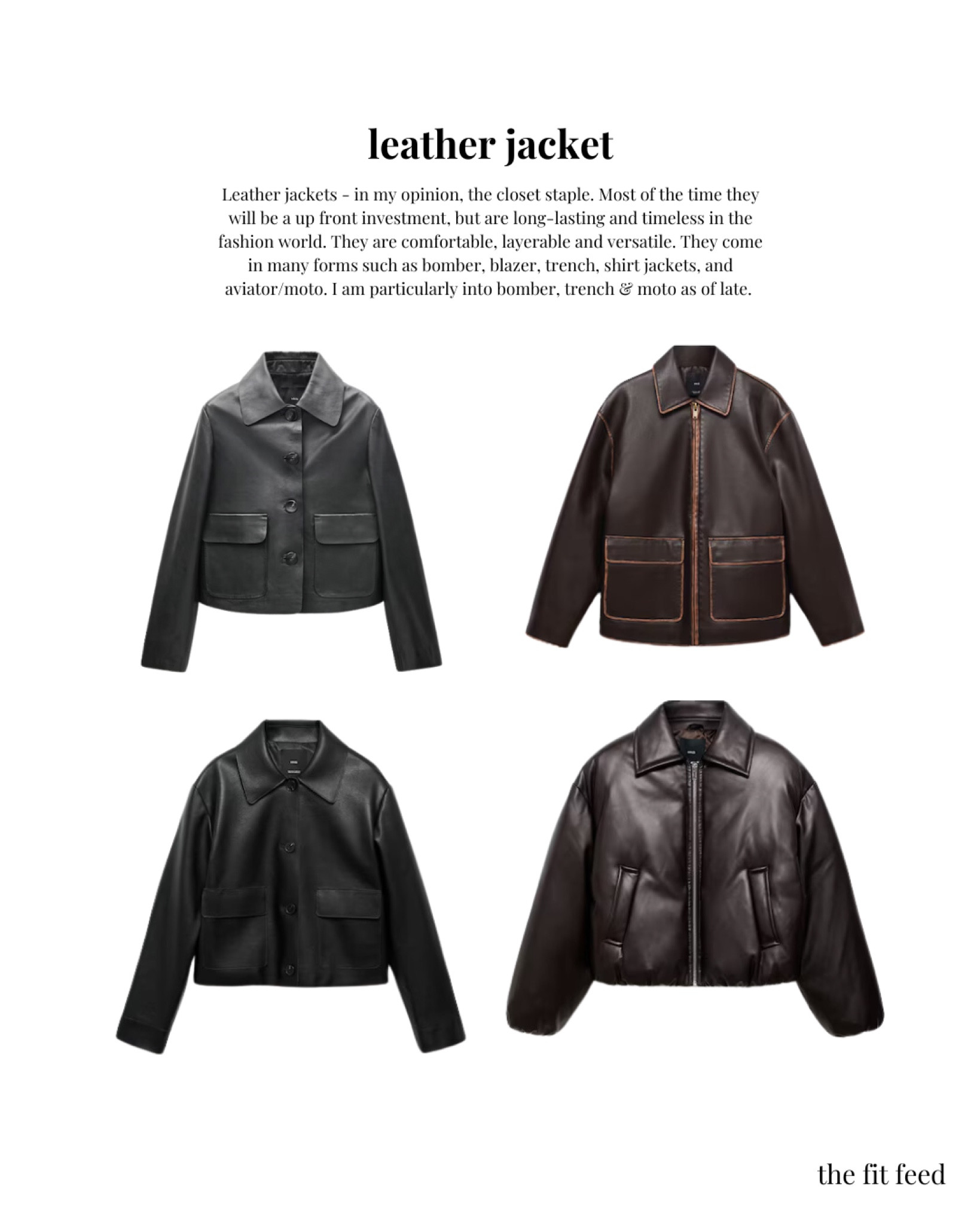 Leather jacket shopping inspo!! 

#LTKGiftGuide #LTKHoliday #LTKCyberWeek