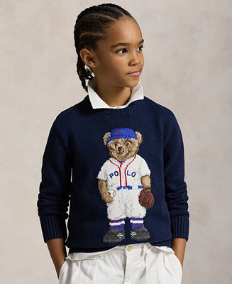 Big Boys Polo Bear Sweater | Macy's