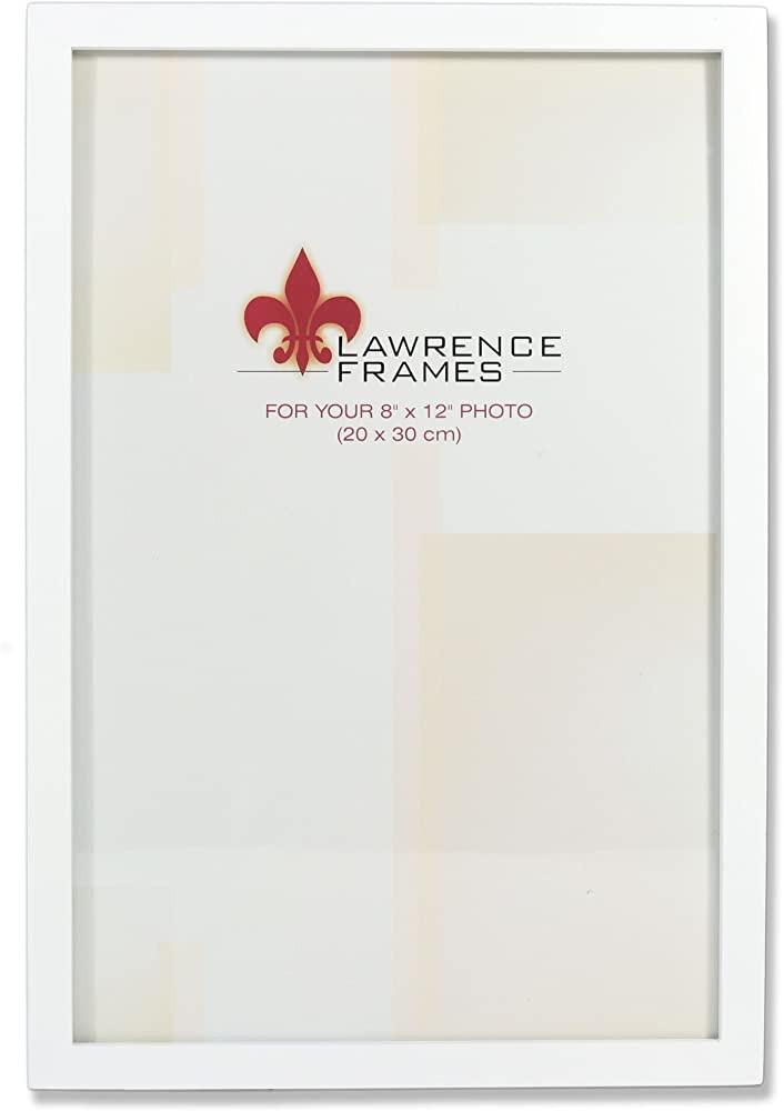 Lawrence Frames White Wood Picture Frame, Gallery Collection, 8 by 12-Inch | Amazon (US)