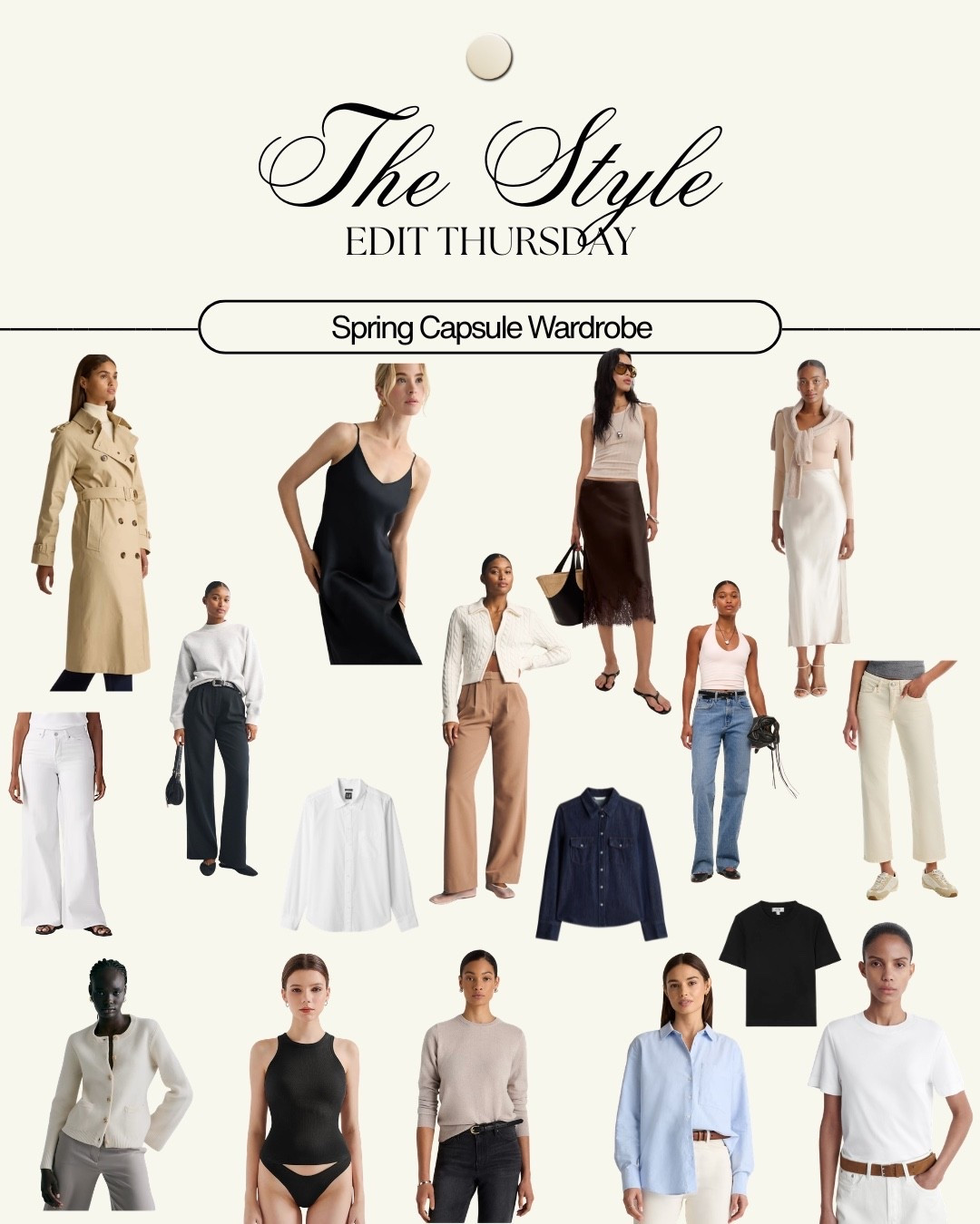 Spring capsule, wardrobe starter pack 🌸