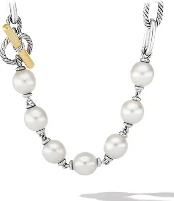 David Yurman Madison® Pearl Chain Necklace with 18K Gold Toggle | Nordstrom | Nordstrom