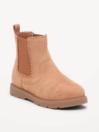 Faux-Suede Chelsea Boots for Girls | Old Navy (US)