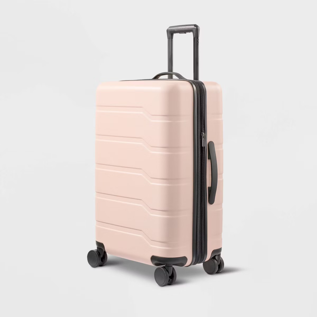 Hardside Medium Checked Suitcase Pink - Open Story™ | Target