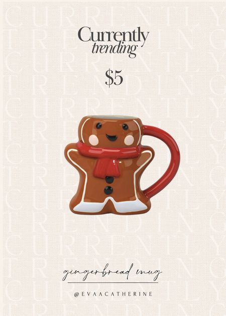 The cutest little gingerbread mug ❤️

#LTKSeasonal