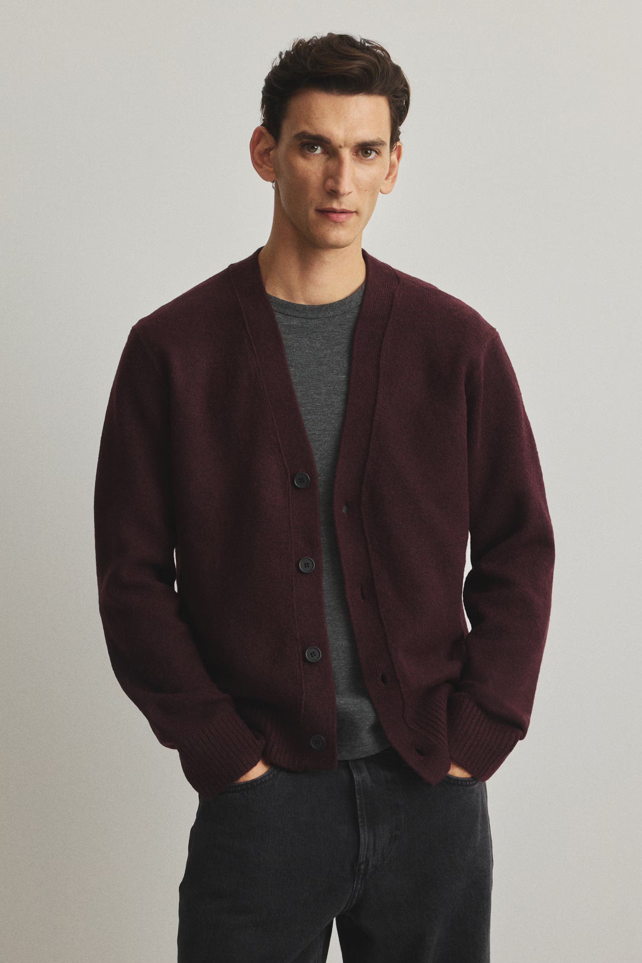 Regular-Fit Brushed Cardigan | H&M (US + CA)