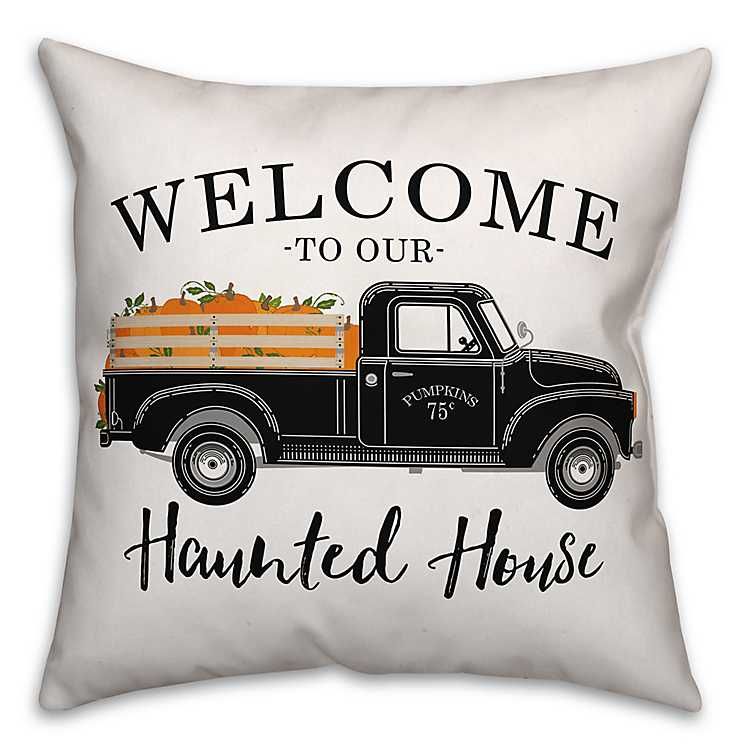 Welcome to Our Haunted House Reversible Pillow | Kirkland's Home