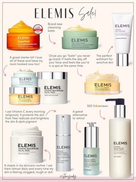 Elemis skincare on major sale with the LTK Fall sale. Beauty. Skincare. 

#LTKbeauty #LTKSale #LTKover40