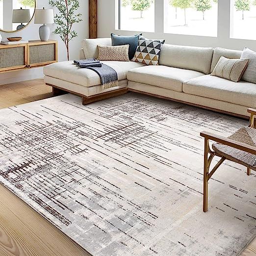 Calore Rugs Mordern Soft Abstract Distressed Area Rugs for Living Room/Bedroom/Dining Room,Medium... | Amazon (US)